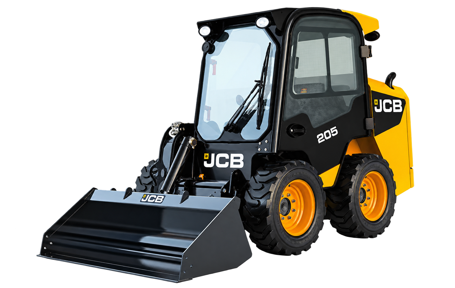 Minipala cargadora JCB 205 de la flota de Vial Service.