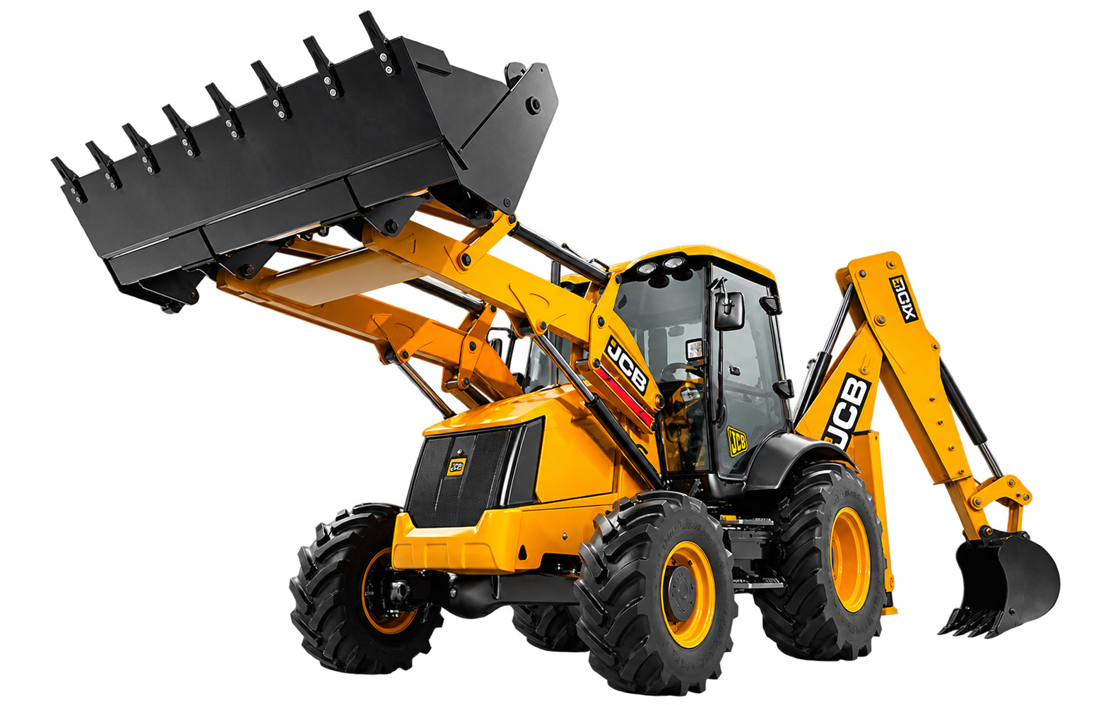Retroexcavadora JCB 3CX de la flota de Vial Service.